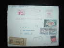 LETTRE RECOMMANDEE AR TARIF A 0,95 F X 2 FOIS OBL. 25-09-1965 ROCHE LEZ BEAUPRE DOUBS (25) - Postal Rates