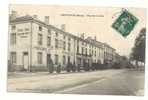 Lerouville (54) : Hôtel KECK-Galand Place De La Gare En 1910 (animée). - Lerouville