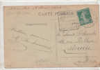 CARTE AVRANCHES (COIN REPARE)  CACHET DAGUIN  FOIRE EXPO 1924 - Aushilfsstempel