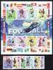 CUBA 2002 SOCCER WC JAPAN/KOREA SET + MS   MNH - 2002 – South Korea / Japan