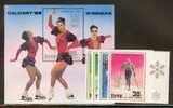 NORTH KOREA O.G. CALGARY SET +  MS  MNH - Inverno1988: Calgary