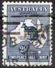 Australia 1915 21/2d Deep Blue Kangaroo 3rd Watermark (Wmk 10) Used - Actual Stamp - Heavier Sydney - SG36 - Oblitérés