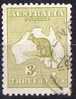 Australia 1915 3d Yellow-olive Kangaroo 3rd Watermark (Wmk 10) Used - Actual Stamp -Glen? - SG37 - Oblitérés