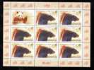 Bears Grizzly Panda Bären Ours MNH Sheets 1,2 LEI, 2008 Romania - Orsi