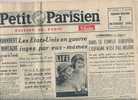 Le Petit Parisien Du 7/10/1942 " Les Obséque De Jean CHENEVAL,jeune Militant Du PPF". - Le Petit Parisien