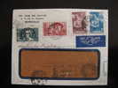 C153 -  TB Enveloppe, Affranchie Avec N° 381, 384, 385/6. De Bordeaux Pour ...( 16/05/1938) . - 1921-1960: Modern Period