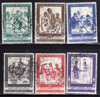CITTÀ DEL VATICANO VATICAN VATIKAN 1965 CANONIZZAZIONE DEI MARTIRI DELL'UGANDA MARTYRS SERIE COMPLETA COMPLETE SET USATA - Used Stamps