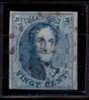 Timbre De Belgique Médaillon N° 11, 20 Margé Obliteration à Points 77 De Charleroi TB - 1858-1862 Medallions (9/12)