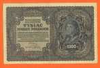 Billet De 1000 Marek Pologne 1919 Grand Format - Voir 2 Scans - Pologne