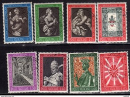 CITTÀ DEL VATICANO VATIKAN VATICAN 1962 APERTURA DEL CONCILIO ECUMENICO II SERIE COMPLETA SET USATA USED OBLITERE - Used Stamps