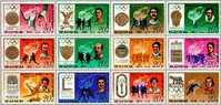 1978 North Korea Olympic Stamps Gymnastics Rowing Fencing Cycling Boxing High Jump Shooting - Jumping