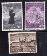 CITTÀ DEL VATICANO VATICAN VATIKAN 1961 ST. S. MEINRADO SERIE COMPLETA COMPLETE SET USATA USED OBLITERE' - Usados