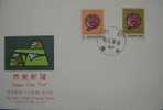 FDC Taiwan 1991 Chinese New Year Zodiac Stamps - Monkey 1992 - FDC