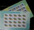 Taiwan 1997 Electronic -IC Stamps Sheets Computer Cell Phone Wafer Space Map Satellite Piano - Blocks & Sheetlets