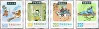 1975 Folk Tale Stamps Martial Book Tiger Archery Firefly Insect Sword Costume Horse - Esgrima