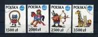 - POLOGNE . TIMBRES DE 1992 OBLITERES AVEC GOMME - Used Stamps