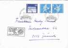 Carta Automobil Postbureau 1971 A Zurich (suiza)  Tête Beche - Lettres & Documents