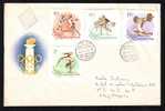 Hungary 1 COVER FDC,1956 Olympic Games,FENCING,ATLETICS,GY MNASTICS. - Sommer 1956: Melbourne