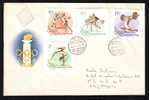 Hungary 1 COVER FDC,1956 Olympic Games,FENCING,ATLETICS,GY MNASTICS. - Summer 1956: Melbourne