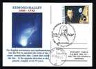 EDMOND HALLEY - ASTRONOMER & MATHEMATICIAN POSTCARD 2006  ROMANIA (B) - Astrologie