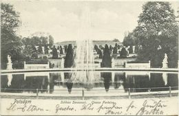AK Potsdam Sanssouci Grosse Fontaine 1904 #27 - Potsdam