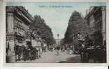 Fiacres Et Voitures  Anciennes Paris Boulevard Des Italiens - Taxis & Droschken