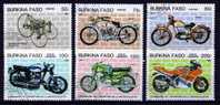 Burkina Faso, 1985, Mi 998-1003, Gestempelt, Motorräder @ - Motorbikes