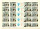 Russia 1979 Mi# 4881 Sheet With Plate Errors Pos. 4 And 19 - On The Excursion - Variedades & Curiosidades