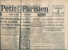 Le Petit Parisien Du 2/10/1942 " Les Forces Du Reich Ont Coulé En Septembre 1 011 700 Tonnes" - Le Petit Parisien