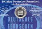 Jubiläum 50 Jahre Fernsehen Deutschland Numisblatt 5/2002+ 2288 10-KB SST 40€ Menschen-Auge Bf Document Sheet Of Germany - Gedenkmünzen