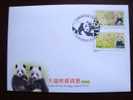 FDC 2010 Giant Panda Bear ATM Frama Stamps-- Red Imprint- Bamboo Bears WWF - Timbres De Distributeurs [ATM]