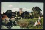 RB 635 - 1923 Postcard Bidford On Avon Warwickshire - River & Church - Sonstige & Ohne Zuordnung