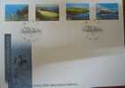 FDC Taiwan 1996 Penghu Scenic Area Stamps Rock Geology Pescadores Ocean Scenery - FDC