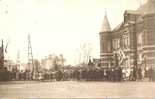 A-1-4-1 Carte Photo Bourlers Rassemblement Devant La Maison Communale - Chimay