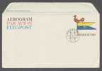 Sweden Postal Stationery Ganzsache Aerogramme Par Avion Flygpost Stockholm 1977 Sailing Flags - Brieven En Documenten