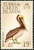 Turks & Caicos.1973  Pélican Brun.   Pelecanus Occidentalis - Pelicans
