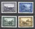 LIECHTENSTEIN, Rhine Canal 1943, VF USED SET! - Oblitérés