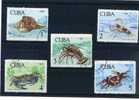 - CUBA . SUITE DE TIMBRES SUR LES CRUSTACES - Schalentiere