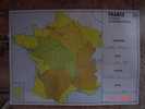 Tableau Scolaire Anscombre - La France Le Reseau Hydrographique Seine Loire - Les Côtes Manche Atlantique Méditerranée - Learning Cards