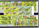 Saurier 1994 Tadschikistan 50/7+8x VB O 30€ Prähistorische Tiere Diatryma Stegosaurus Bloque Ss Bloc Sheets Bf Asia - Gebraucht