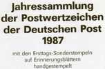 3.Jahressammlung 1987 Mit 31 ETB DDR 3063-3139 Plus 7xGS SST 170€ Nummeriert On The First Day Cards From Germany - 1er Día – FDC (hojas)