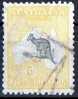 Australia 1915 5 Shillings Grey & Yellow Kangaroo 3rd Watermark (Wmk 10) Used - Line Cancel - SG42 - Usati