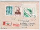 Hungary Registered Express Cover Sent To Czechoslovakia 25-5-1964 - Cartas & Documentos