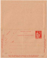 TYPE PAIX - CARTE LETTRE ENTIER POSTAL  à 50c - NEUVE - Cartoline-lettere
