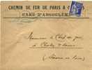 Paix N°365 Sur Lettre Des Chemins De Fer Pais-Orléans, D'Angoulême à Chalon-sur-Saône - 1932-39 Frieden