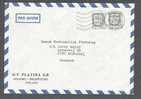 Finland Airmail Par Avion O.Y.PLATINA AB Helsinki 1989 Cover To Brønshøj Denmark - Lettres & Documents