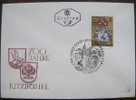 1971 AUSTRIA FDC 700 YEAR OF TOWN KITZBUHEL COAT OF ARMS - Enveloppes