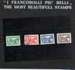 SAN MARINO 1932 INAUGURAZIONE DELLA FERROVIA DA RIMINI OPENING RAILWAYS SERIE COMPLETA COMPLETE SET USATA USED - Gebraucht