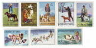 ROMANIA 1982, LE CHIEN, AMI DE L´HOMME   FULL SET  YVERT#3374-3381 - Unused Stamps