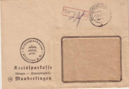 BADEN WÜRTTEMBERG - GEBÜHR BEZAHLT - TAXE PERCUE - 1947 - LETTRE De MUNDERKINGEN - Württemberg